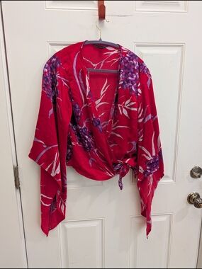 Vintage Sheri Bodell Silk Kimono Top